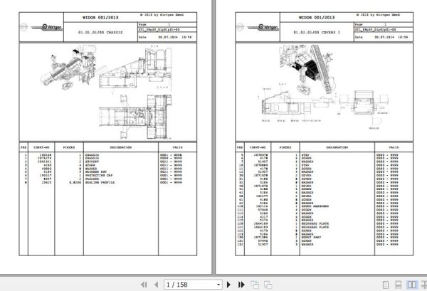 Wirtgen Slipform Paver SP 150 09.SP 2075522 Spare Parts Catalog (1)