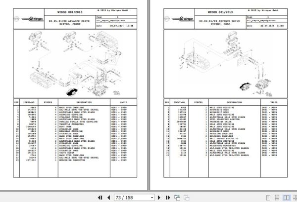 Wirtgen Slipform Paver SP 150 09.SP 2075522 Spare Parts Catalog (2)