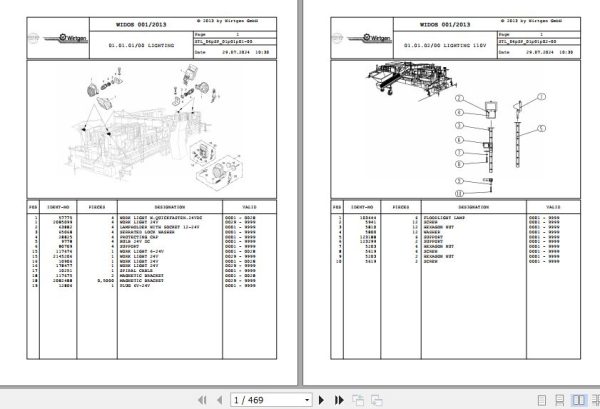 Wirtgen Slipform Paver SP 1500 SP 1500 L 06.SP 122855 Spare Parts Catalog (1)