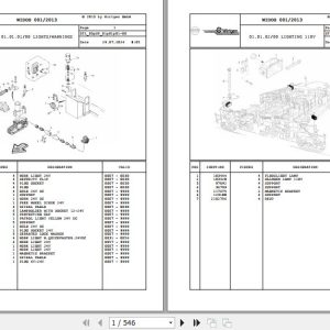 Wirtgen Slipform Paver SP 1600 03.SP 146620 Spare Parts Catalog (1)