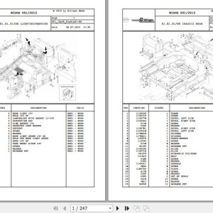 Wirtgen Slipform Paver SP 25 13.SP 2165583 Spare Parts Catalog (1)