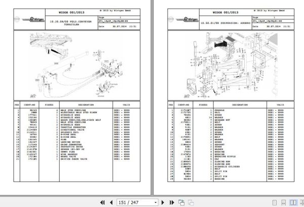 Wirtgen Slipform Paver SP 25 13.SP 2165583 Spare Parts Catalog (2)