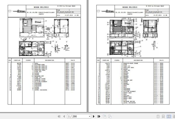Wirtgen Slipform Paver SP 500 02.SP 128426 Spare Parts Catalog (1)
