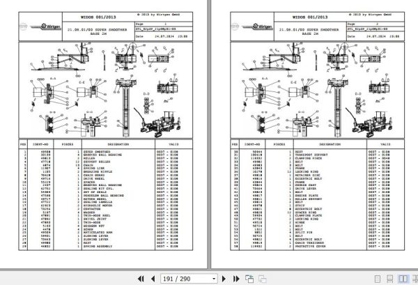 Wirtgen Slipform Paver SP 500 02.SP 128426 Spare Parts Catalog (2)