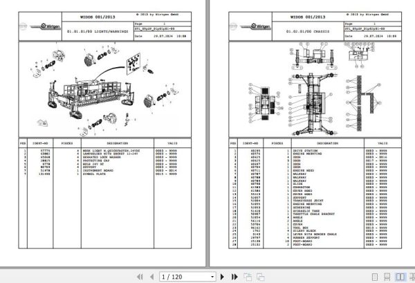 Wirtgen Slipform Paver SP 850 05.SP 78209 Spare Parts Catalog (1)