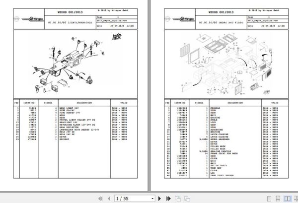 Wirtgen Sohlenfrase 2600 04.26 2131578 Spare Parts Catalog (1)