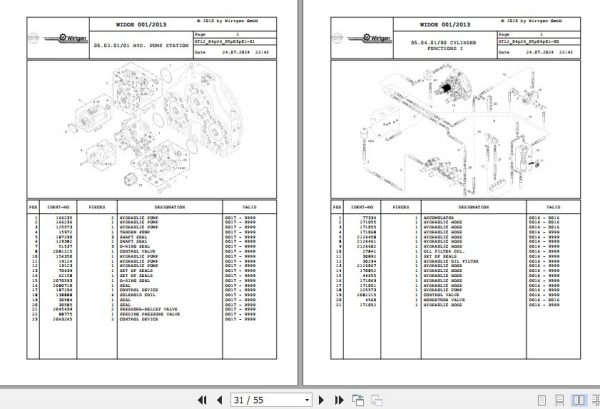 Wirtgen Sohlenfrase 2600 04.26 2131578 Spare Parts Catalog (2)