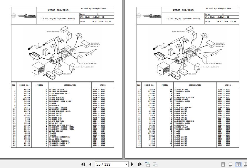 Wirtgen Sohlenfrase 2600 04.26 81628 Spare Parts Catalog (2)