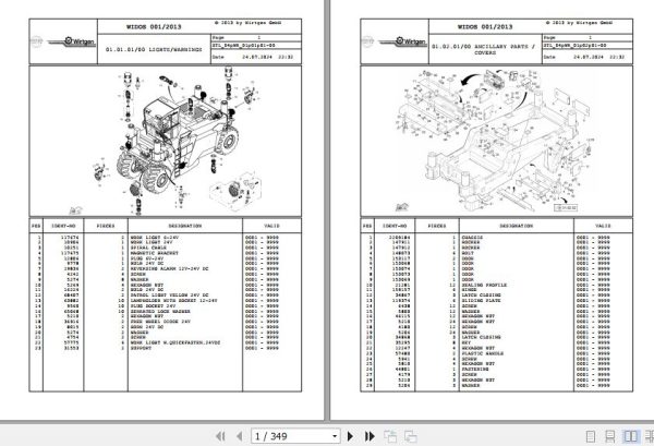 Wirtgen Soil Stabilizer WR 2500 S WR 2500 SK 04.WR 154768 Spare Parts Catalog (1)