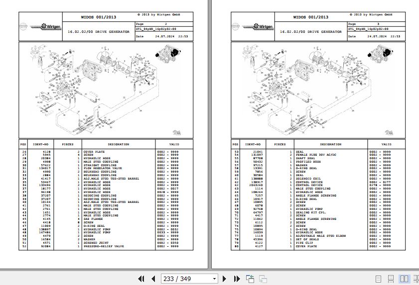 Wirtgen Soil Stabilizer WR 2500 S WR 2500 SK 04.WR 154768 Spare Parts Catalog (2)