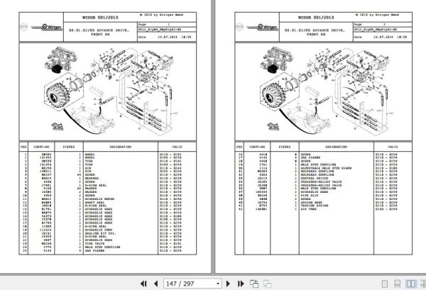 Wirtgen Soil Stabilizer WR 2500 WR 2500 K 01.WR 114078 Spare Parts Catalog (2)