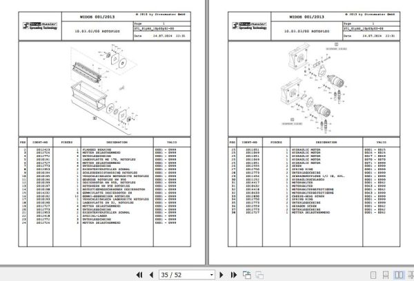 Wirtgen Streu Master Binding Agent Spreader SW 10 16 TA 01.BS S015425 Spare Parts Catalog (2)