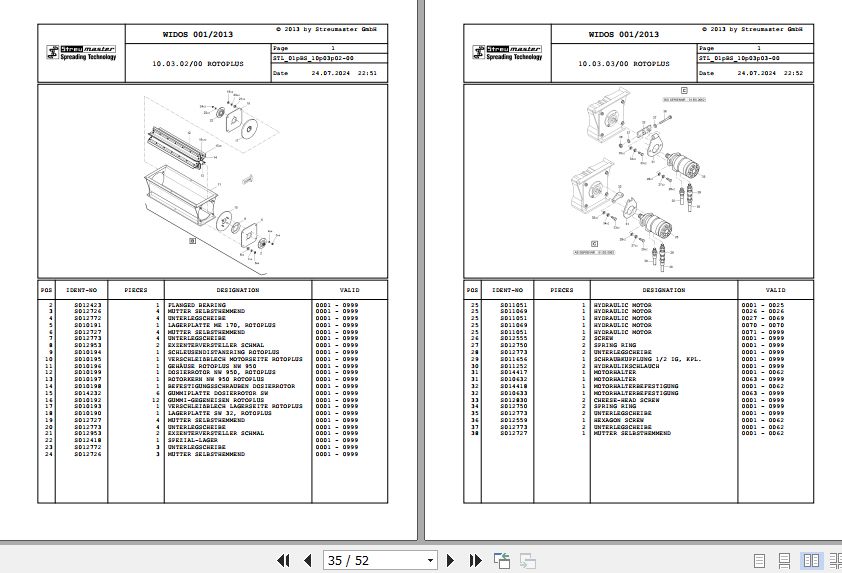 Wirtgen Streu Master Binding Agent Spreader SW 10 16 TC 02.BS S210699 Spare Parts Catalog (2)