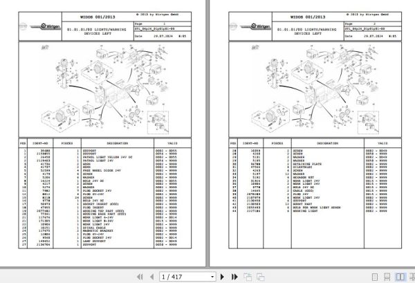 Wirtgen Surface Miner 2500 SM 06.26 146585 II Spare Parts Catalog (1)