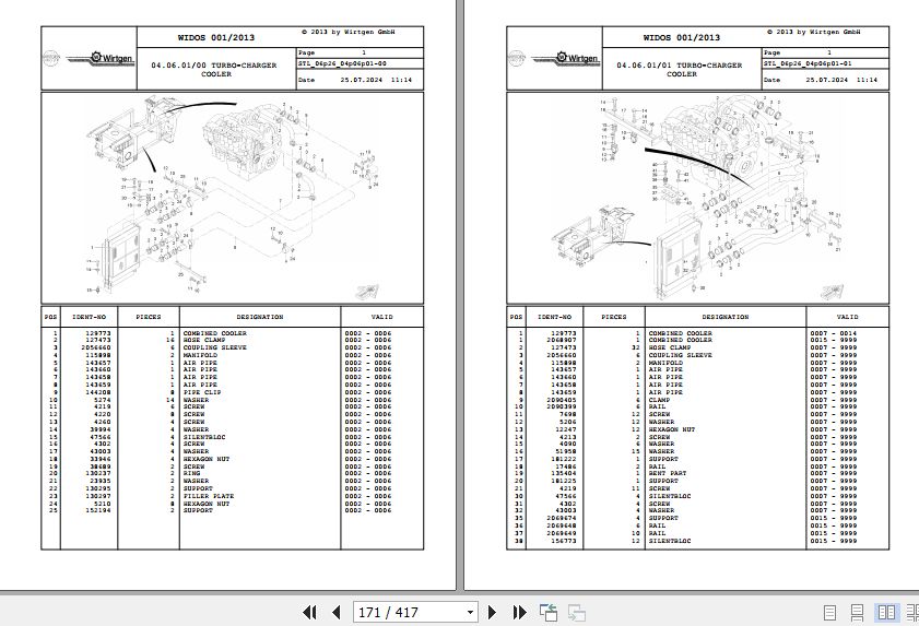 Wirtgen Surface Miner 2500 SM 06.26 146585 Spare Parts Catalog (2)