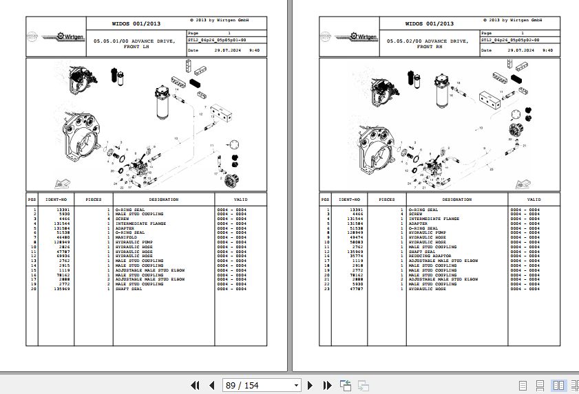Wirtgen Surface Miner 2500 SM 06.26 162168 Spare Parts Catalog (2)
