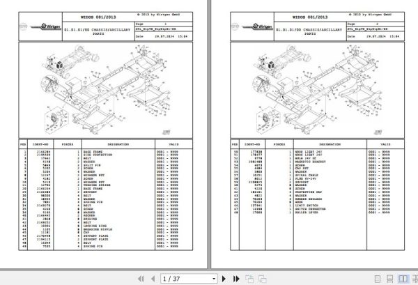Wirtgen Trolley WT 440 01.TW 2210256 Spare Parts Catalog (1)