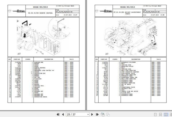 Wirtgen Trolley WT 440 01.TW 2210256 Spare Parts Catalog (2)