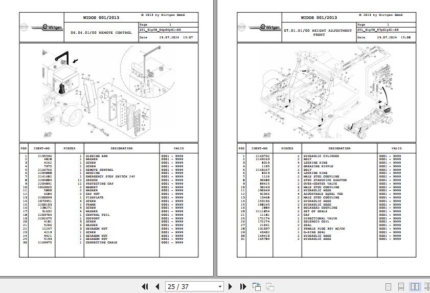 Wirtgen Trolley WT 440 01.TW 2210256 Spare Parts Catalog (2)