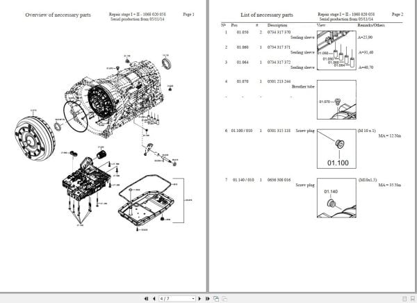 ZF Auto Transmission 6HPxx Series Diagram and Parts Manual EN DE (2)