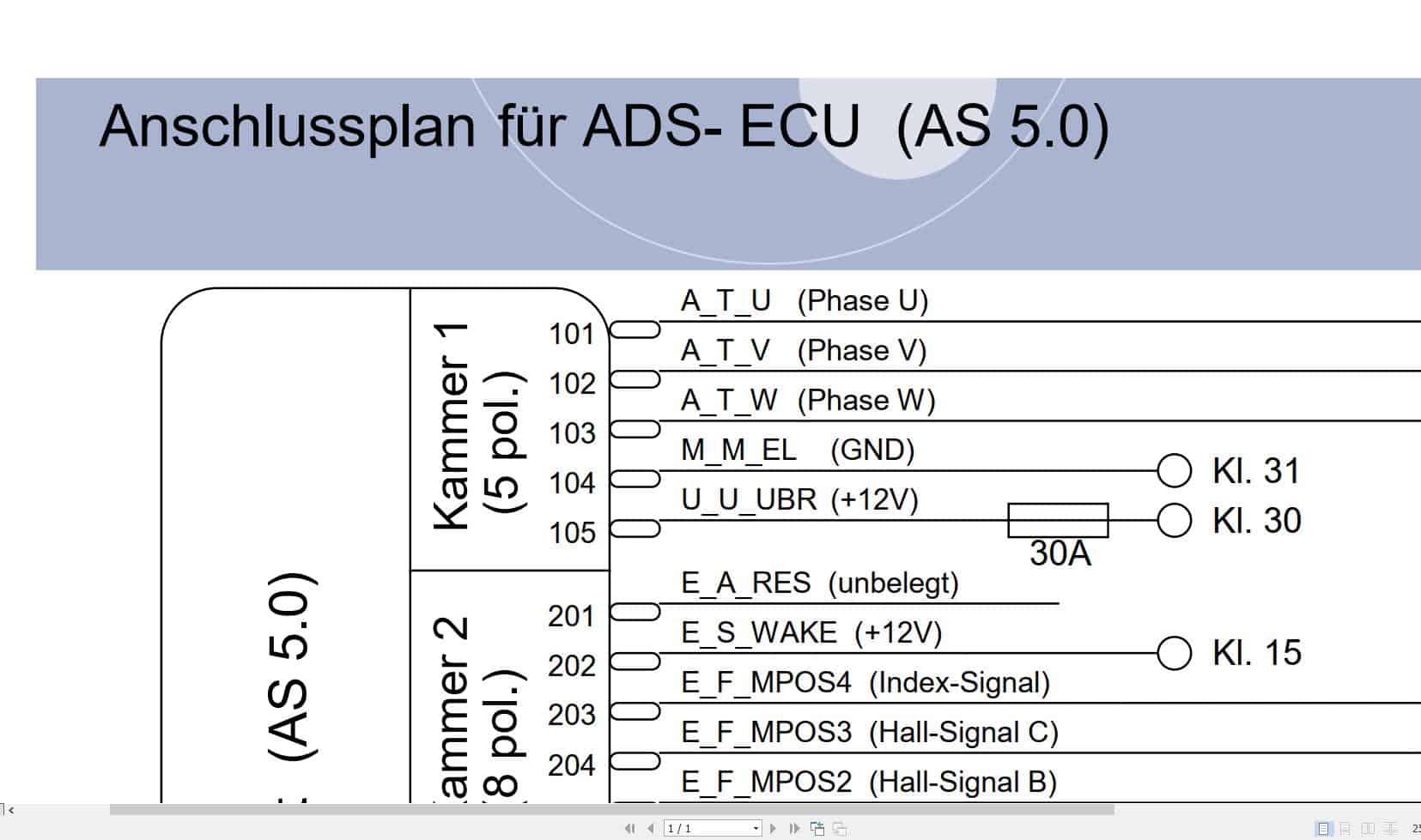 ZF Control Unit ADS B8 Connection Diagram DE (1)