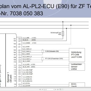 ZF Control Unit AL PL2 ECU Connection Diagram DE (1)