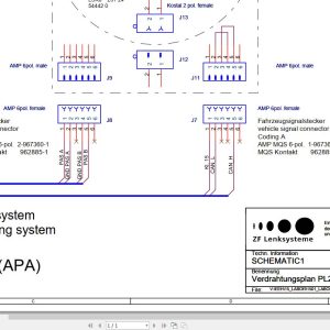 ZF Control Unit BMW EPS PL2 Series Wiring Diagram (1)