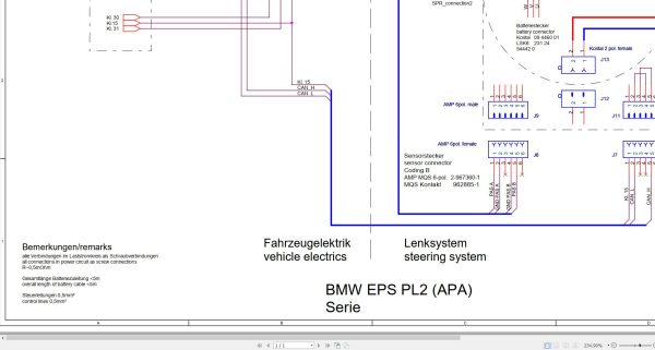 ZF Control Unit BMW EPS PL2 Series Wiring Diagram (2)