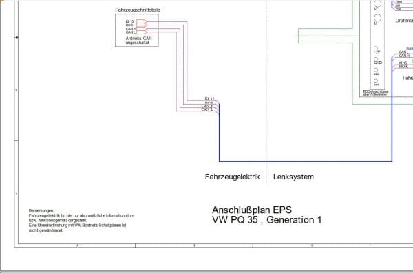 ZF Control Unit EPS Gen1 VW PQ 35 Connection Diagram DE (2)