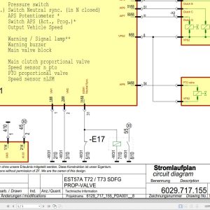 ZF Control Unit EST57A T72 T73 SDFG Electrical Diagram 6029 717 155 (1)