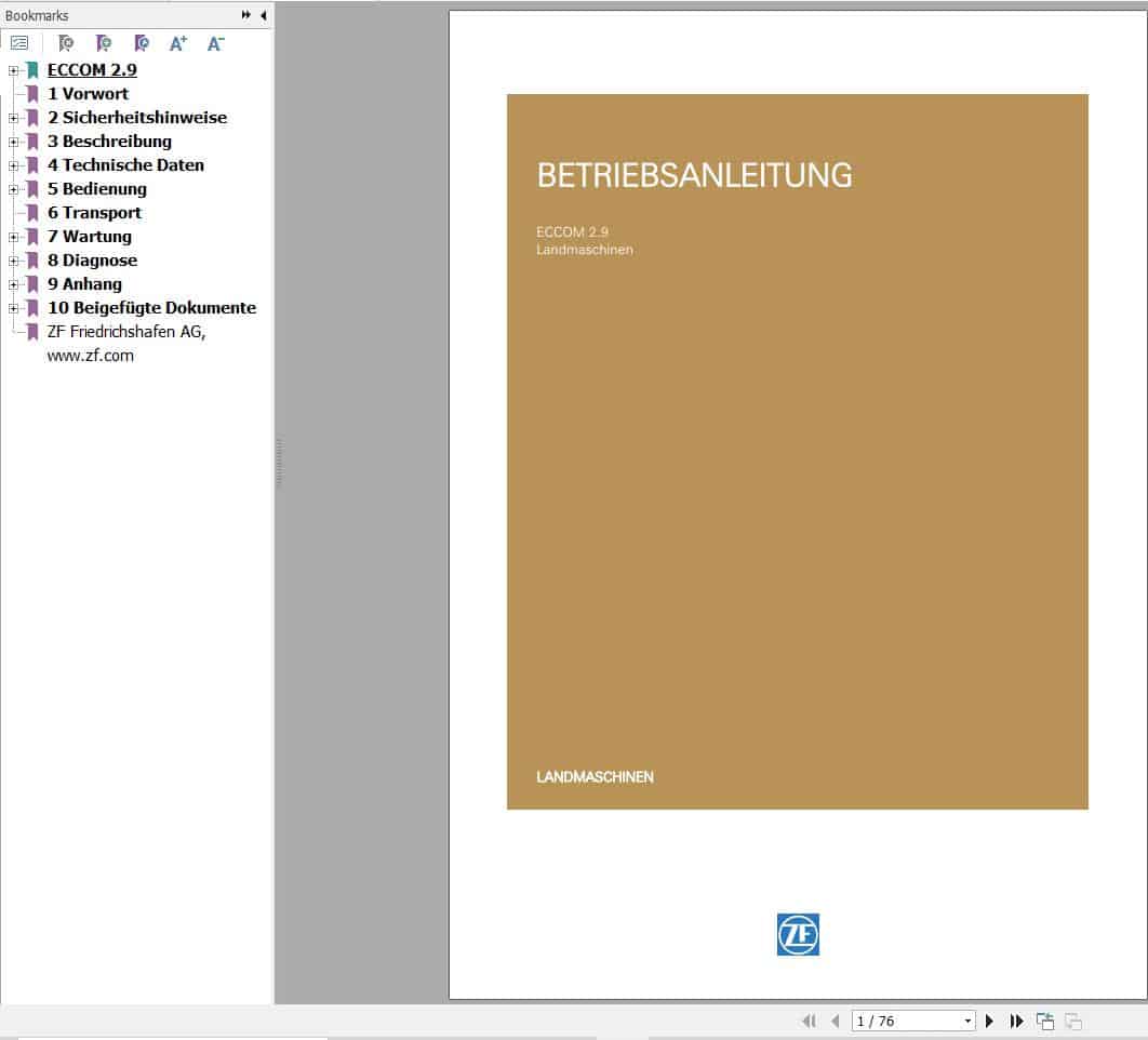 ZF EST50 Wiring Diagram and Operating Manual EN DE (1)