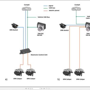 ZF Electric Park Brake for Passat Circuit Diagram DE (1)