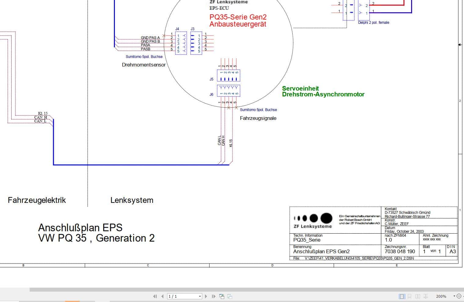 ZF Electric Power Steering EPS Gen2 Circuit Diagram DE (1)
