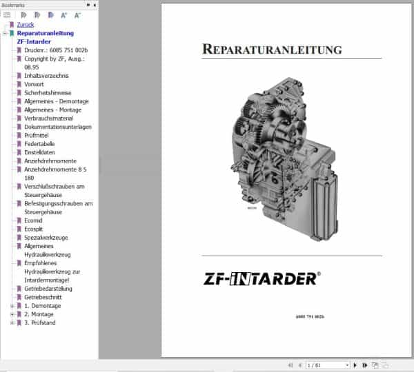 ZF Integrated Retarder Intarder Repair Manual DE (1)