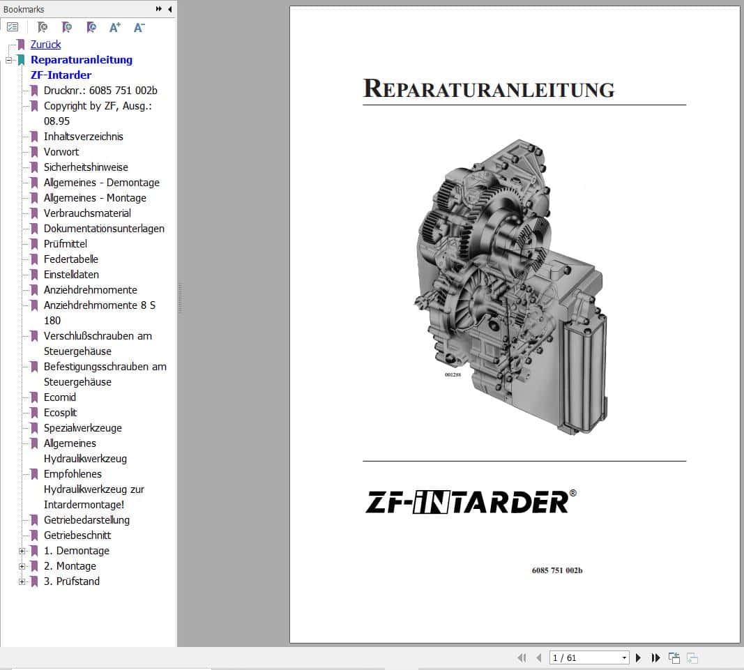 ZF Integrated Retarder Intarder Repair Manual DE (1)