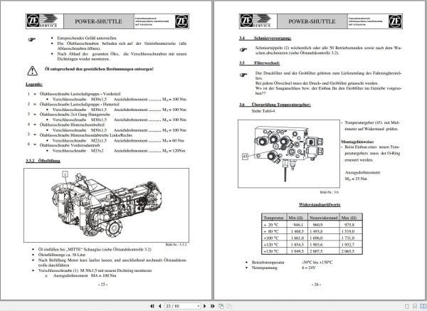 ZF Power Shuttle Transmission T 557 PS CNH Maintenance and Repair Manual DE (2)