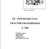 ZF Power Shuttle Transmission T 7200 Maintenance Manual (1)