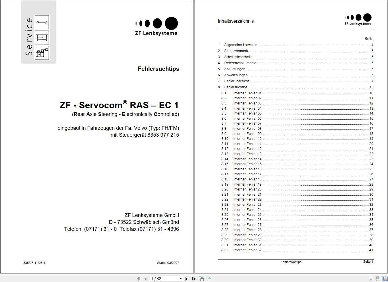 ZF Servocom RAS   EC1 Diagnostic Manual DE (1)