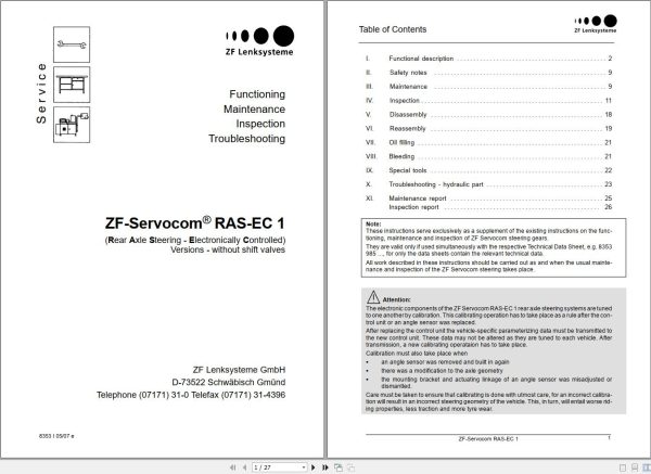ZF Servocom RAS   EC1 Service Manual (1)