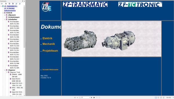 ZF TRANSMATIC TCTRONIC Electric and Diagnostic Manual DE (1)