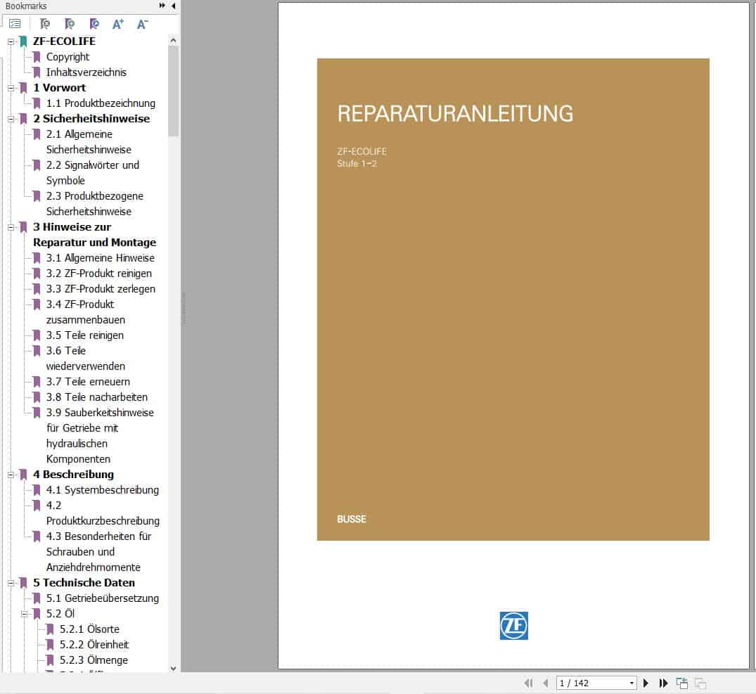 ZF Transmission ECOLIFE Repair Manual DE (1)