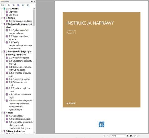 ZF Transmission ECOLIFE Repair Manual PL (1)