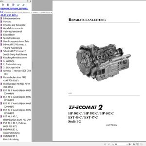 ZF Transmission ECOMAT 2 Repair Manual 4149 751 001e DE (1)