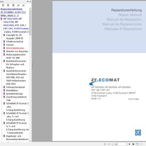 ZF Transmission ECOMAT Repair Manual 4149 751 008c DE (1)