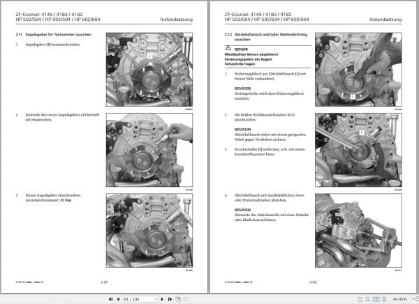 ZF Transmission ECOMAT Repair Manual 4149 751 008c DE (2)