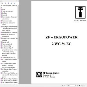 ZF Transmission ERGOPOWER 2 WG 94 EC Repair Manual (1)