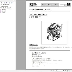 ZF Transmission ERGOPOWER 3 WG 116 171 Repair Manual (1)