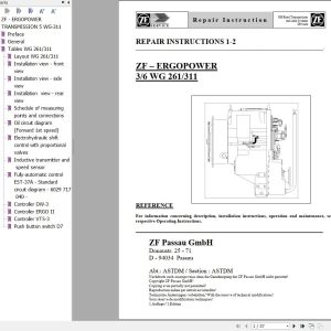 ZF Transmission ERGOPOWER 3 6 WG 261 311 Repair Manual (1)