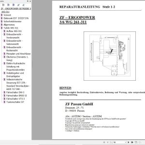 ZF Transmission ERGOPOWER 3 6 WG 261 311 Repair Manual DE (1)