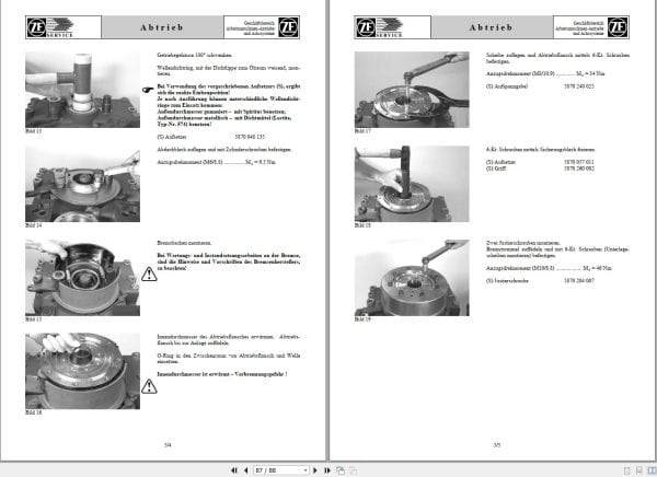 ZF Transmission ERGOPOWER 4 6 WG 110 Repair Manual DE (3)